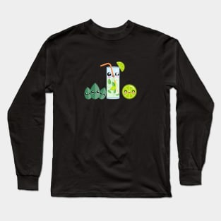 Kawaii Mojito Drink Party Long Sleeve T-Shirt